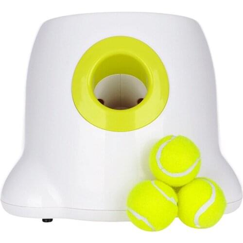 Dog pet toys Tennis Launcher Automatic throwing machine Ball throw device Section emission dog for small dogs 110V/220V plug