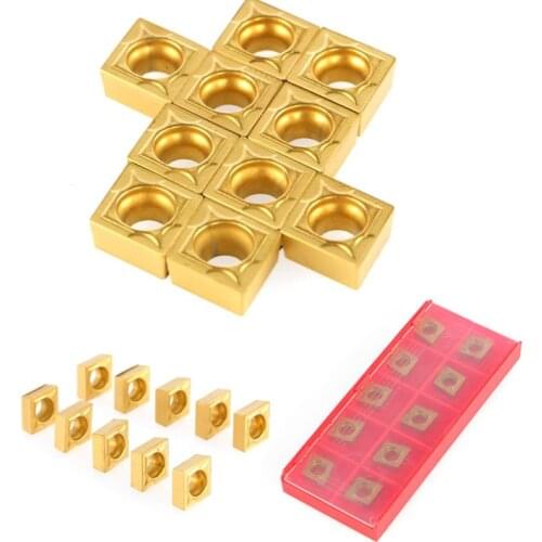 10pcs CNC Carbide Insert Cutter Indexable Lathe Milling Inserts Turning Tools with Box CCMT09t304 CCMT32.5 Milling cutter