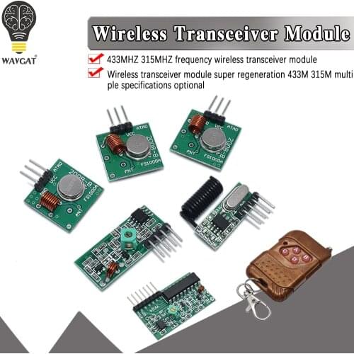 315Mhz / 433Mhz RF Wireless Transmitter Module and Receiver Kit 5V DC Wireless For Arduino Raspberry Pi /ARM/MCU WL Diy Kit