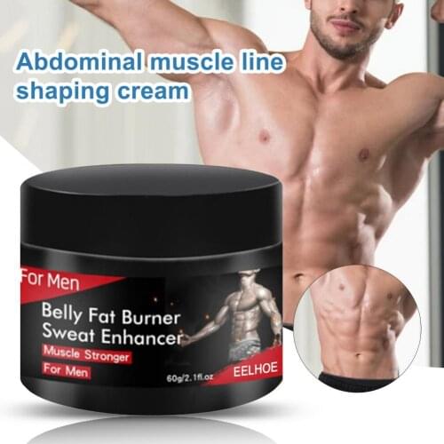 60g Muscle Cream Natural Tighten Portable Belly Fat Burner Sweat Enhancer Men Gift Abdominal Shaping Slimming Cream