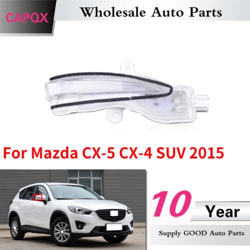 CAPQX Rear View Mirror Lamps Turn Signal Side Mirror Flash Light For MAZDA CX-5 CX-4 SUV 2015