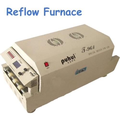 Micro SMT Intelligent Infrared Reflow Welder 220V Reflow Furnace 6 Temperature Zone Channel Reflow Welder T-961