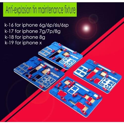Multi function for iPhone x 8g 8p 7p 7g 6smain board jig A11 10 A9 A8 circuit board clamp fixture Explosion proof Cooling Jig