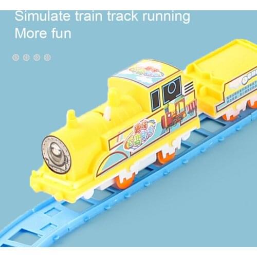 Car Model Easy-assembled Stick Control Educational Non-shedding Tracks Train Toy Delicate Craft Detachable Locomotive Toys