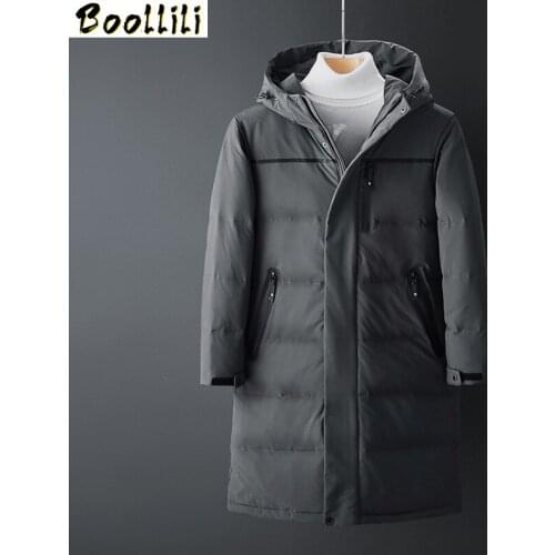 2020 Brand Men 90% White Duck Down Jacket Hood Detachable youth Casual Waterproof windproof Warm High Quality Down Men 4XL