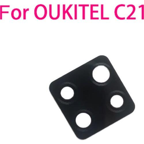 New For OUKITEL C21 Back Rear Camera Lens Glass Cover For OUKITEL C21 Cell Phone Spare Parts Flims