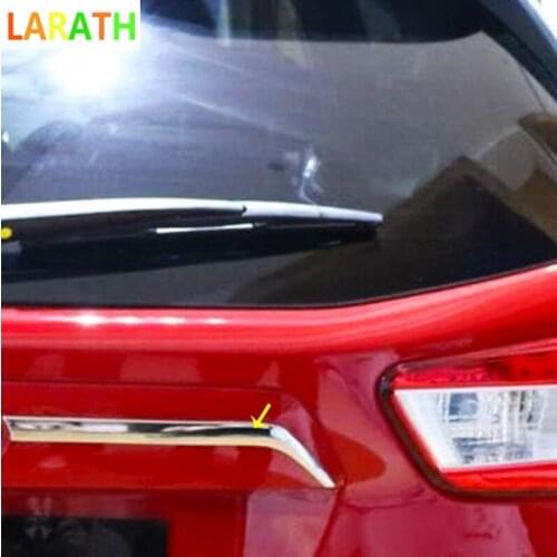 The New Fit For Subaru Impreza XV 5-door Hatchback 2017 2018 ABS Chrome Rear Trunk Lid Cover Trim Accessories Exterior 2pcs
