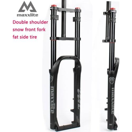 Snow Bike Front Fork Double Shoulder Pneumatic Version 34mm Tube 26 Inch*4.0 Fat Tire Electric Power Beach Bike