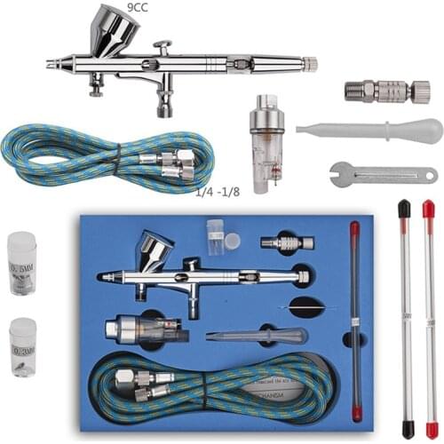 0.2mm /0.3mm /0.5mm Portable Gravity Feed Dual Action Airbrush Paint Spray Gun Set Airbrush For Nail Art Makeup Body Tattoos