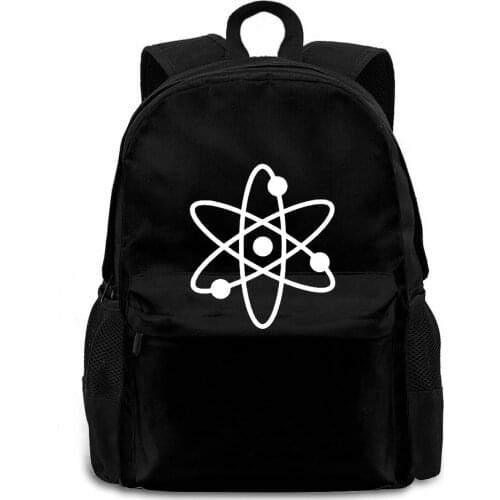 Atom Mens Hipster - Physics Birthday for Dad Him New adult women men backpack laptop travel school adult student