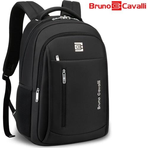 Bruno Cavalli Laptop Backpack Men Women Bolsa Mochila for 14-17Inch Notebook Computer Rucksack School Bag Backpack for Teenagers