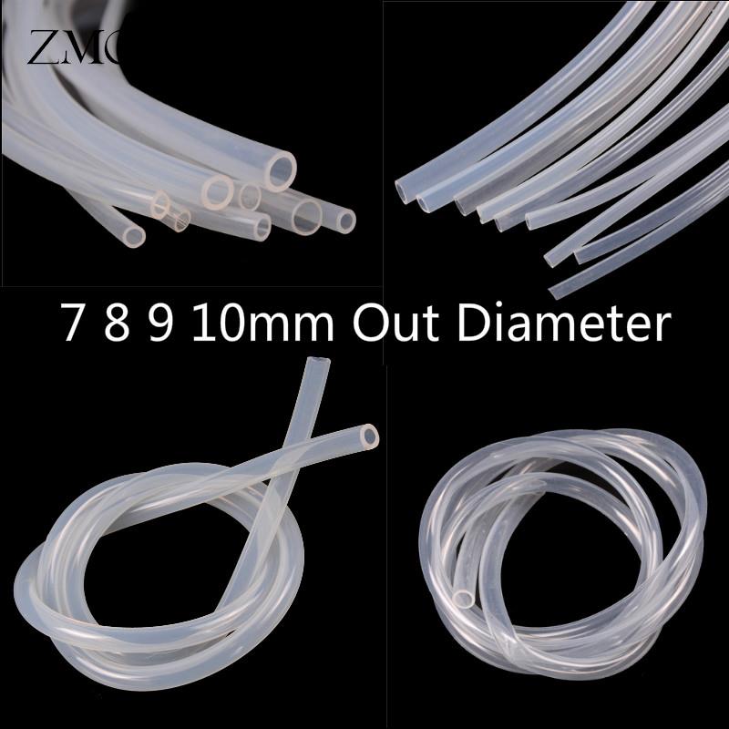 1Meter Food Grade Transparent Silicone Rubber Hose Flexible Silicone Tube Air Pump Line For Fish 5x7mm 5x8mm 6x8mm 6x9mm 8x10mm