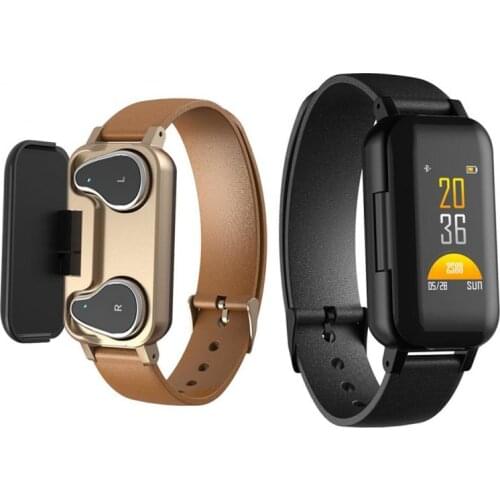 T89 Smart Watch TWS Bluetooth Earphone Smartwatch 15 days Long Battery life Heart Rate Fitness Tracker For Android iOS