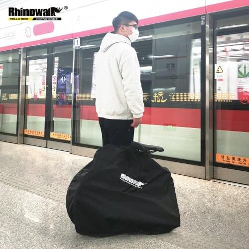 Rhinowalk 16 Inch Rainproof Lightweight Folding Bicycle Storage Bag Portable Bicycle Bag Bike Carry Bag Bicycle Accessories