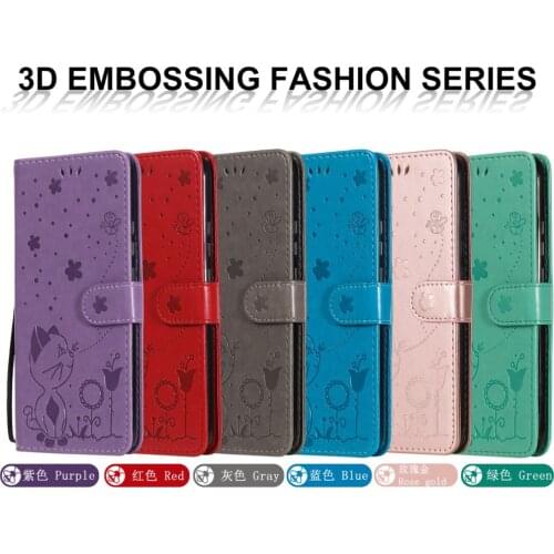 Embossing PU Leather Wallet Flip Phone Shell Cover For Huawei Nova 3i Mobile Accessories Cases phone case P Smart Plus Telefoon