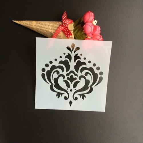 1Pcs 13*13cm Scapbook Stencil Cake Decorating Tool scrapbooking DIY Decorating Stencil Fondant Pattern Printing Spray Template