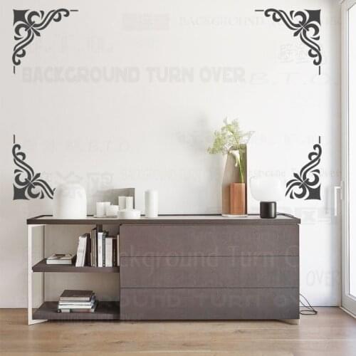 40cm 30cm Stencil Stencils Paint Big Template Reusable Mandala Flooring Furniture Corner Luxury Retro Rococo Baroque S039