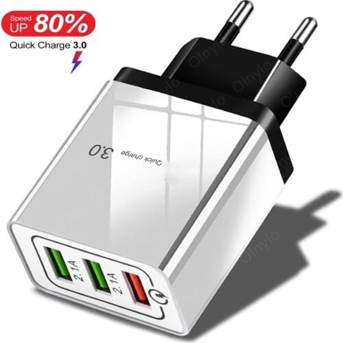 USB Chargers Quick Charge 3.0 4.0 Fast Charging Smart Mobile Phone for iPhone 11 Samsung Universal USB Fast chargers Charging