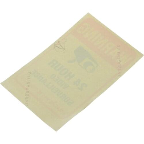 10pcs/lot Waterproof PVC CCTV Video Surveillance Security Sticker Warning Signs
