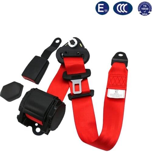 CE approved Retractable auto safety belt Passed Emark certification emergency locking 3point car seat belt driver safety belt