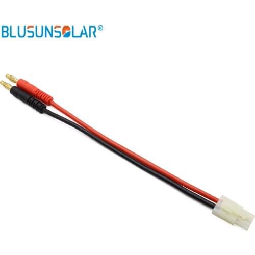 10pcs/lot Tamiya Plug to 4.0 Banana Plug with High Temperature 14 AWG Silicone Wire 215mm Lenght for DIY
