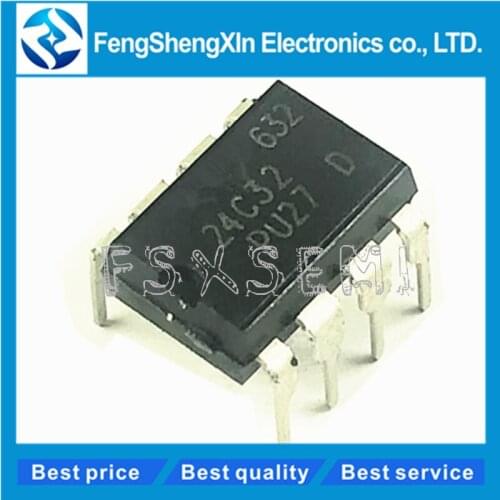 100pcs/lot New 24C32 DIP-8 AT24C32AN AT24C32N AT24C32 AT24C32A memory IC