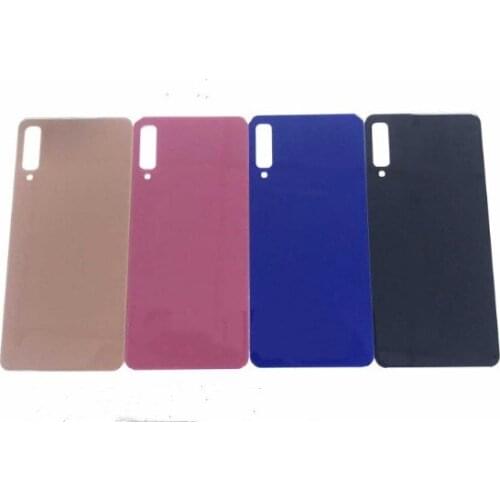 50Pcs /lot For Samsung Galaxy A750 A750F A7 2018 Battery Cover Rear Door Housing Case Back Glass Replacement parts