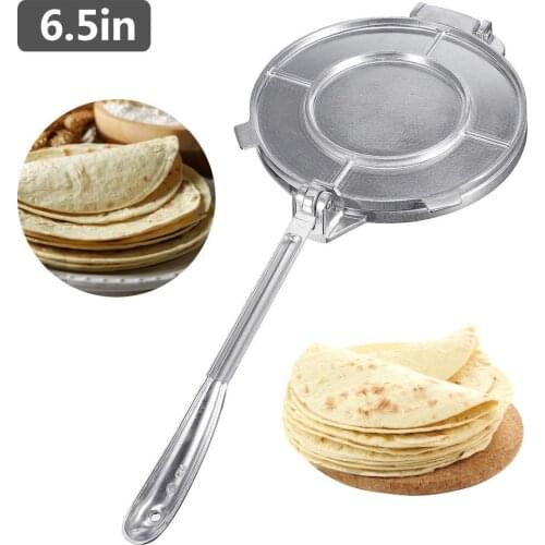 6.5 Inch Foldable Tortilla Maker Press Heavy Aluminium Meat Press Gadgets Bakeware Tools Pie Tools Pita Press Tacos Maker