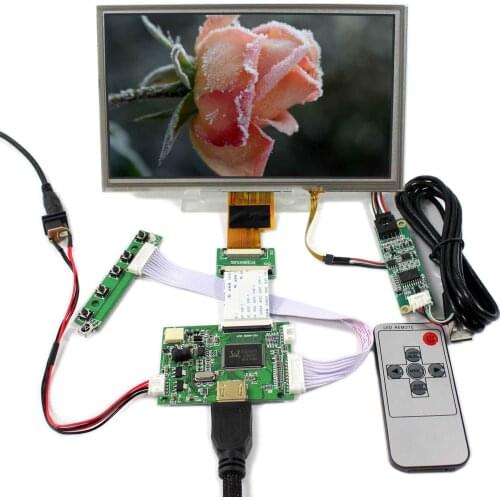 8" 1024x600 Touch Screen LCD Screen 8inch LCD Screen HD MI LCD Controller Board ZJ080NA-08A LCD Display