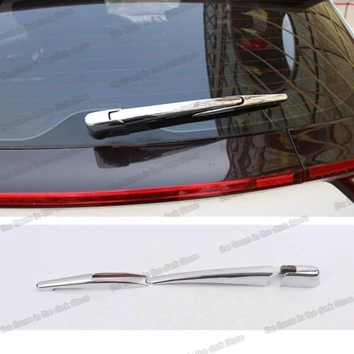 Lsrtw2017 Shiny Silver Abs Car Rear Window Rain Wiper Trims Cover for Honda Hrv 2015 2016 2017 2018 2019 2020 2021 Hr-v Vezel