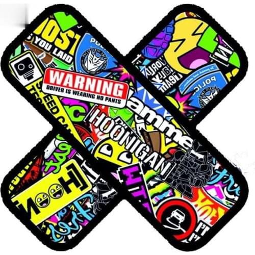 Decor Motorcycle Decals PLASTER STICKER BOMB Colour Decorative Accessories Creative Sunscreen Waterproof Car Stickers PVC,13cm