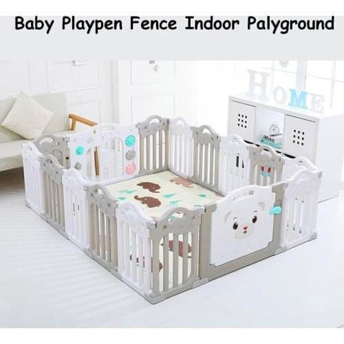 Baby Playpen Fence Indoor Palyground Park Kids Safe Guardrail Baby Game Crawling Fence Baby Play Yard 14 pieces/set