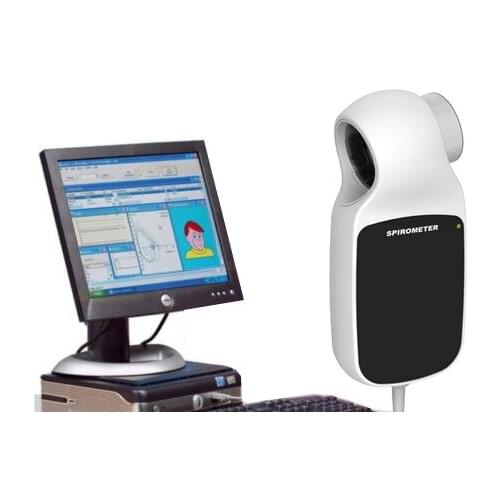 Pulmonary Function Test Blow-type Electronic Spirometer with Software