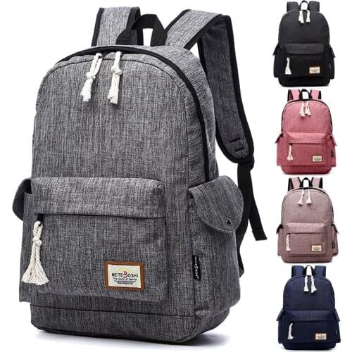 14 15 15.4 15.6 Inch Retro Canvas Laptop Notebook Backpack Bags Case School Backpack for Travel Shopping Climbing Men Women