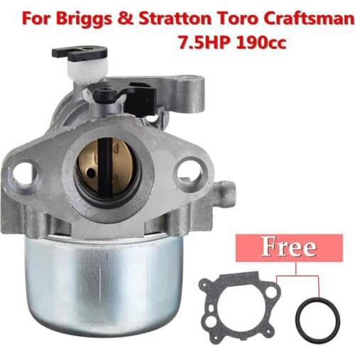 Mower Carburetor Carb for Briggs Stratton To-ro Craftsman 7.5HP 190cc Engine