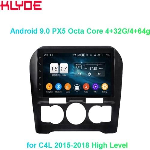 KD-1976 KLYDE OEM car audio Android Octa core Car stereo player for C4L High Level 2015 2016 2017 2018 Car GPS Video Player