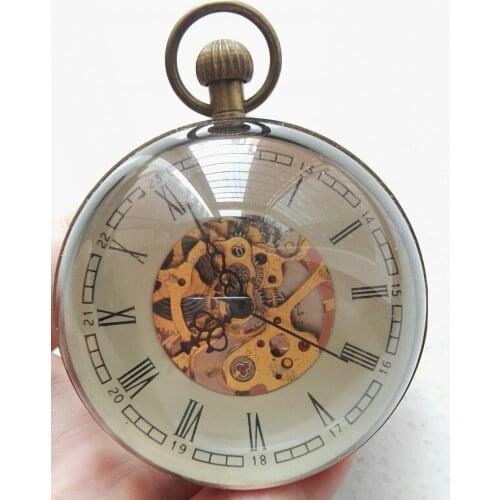 Collection of boutique round glass sculpture table clocks