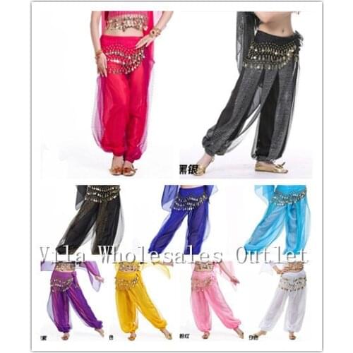 Belly Dance Costume Shinny Bloomers trousers& Harem Pants 13 color