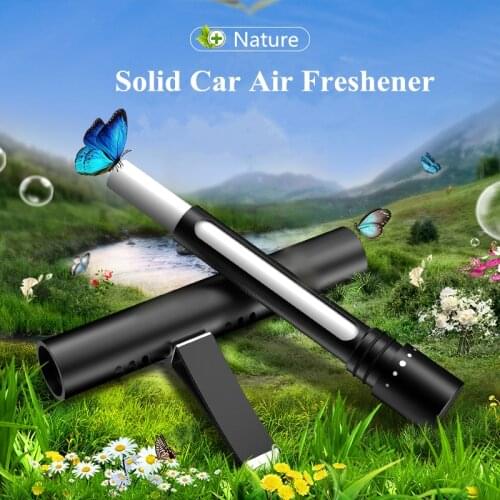 Metal Car Air Freshener Natural Solid Perfume Fragrance Essential Oil Air Diffuser Adjustable Auto Air Purifier for Car Vent