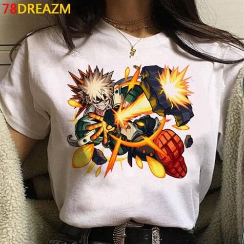 My Hero Academia Boku No Hero tshirt women japanese print 2021 t-shirt white t shirt