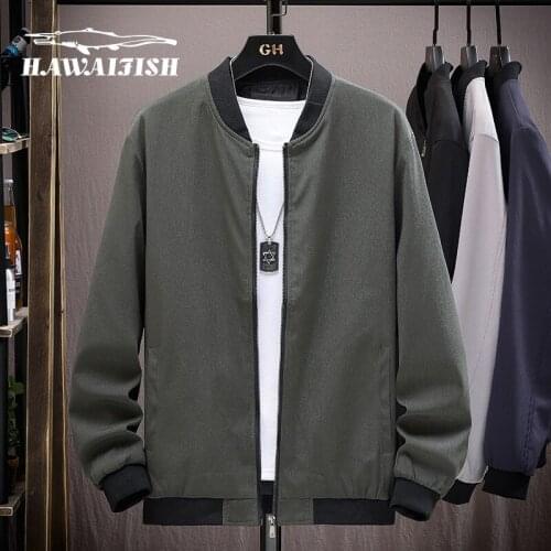 Hawaifish brand Mens jacket spring and autumn 2021 new Korean style trendy clothe high quality casual handsome baseball uniform