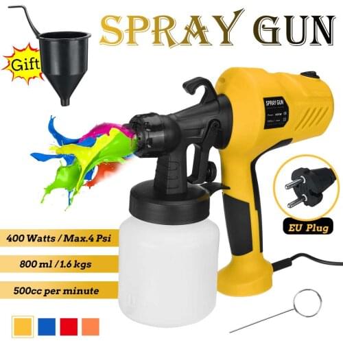 Peak 800W 400W Spray Gun, 220V High Power Home Electric Paint Sprayer, 3 Nozzle Easy Spraying and Clean Perfect for Beginner