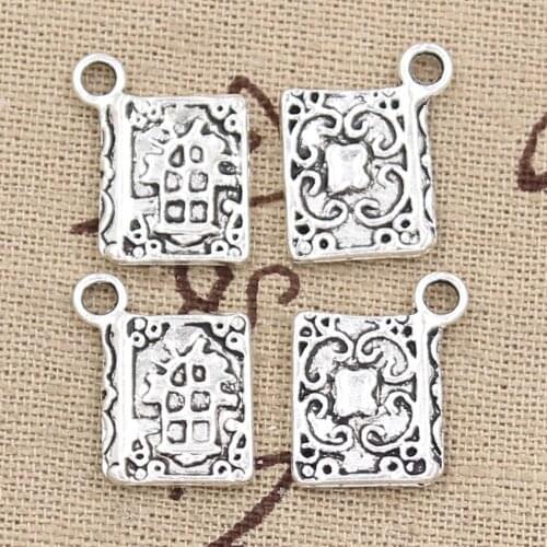 20pcs Charms Book Holy Bible 17x11mm Handmade Craft Pendant Making fit,Vintage Tibetan Silver color,DIY For Bracelet Necklace