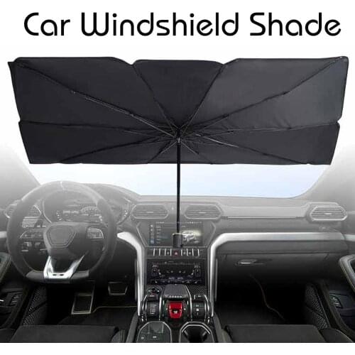 Portable Car Foldable Windshield Sun Shade Umbrella for Windshield Protection Block Heat UV Easy Use or Store