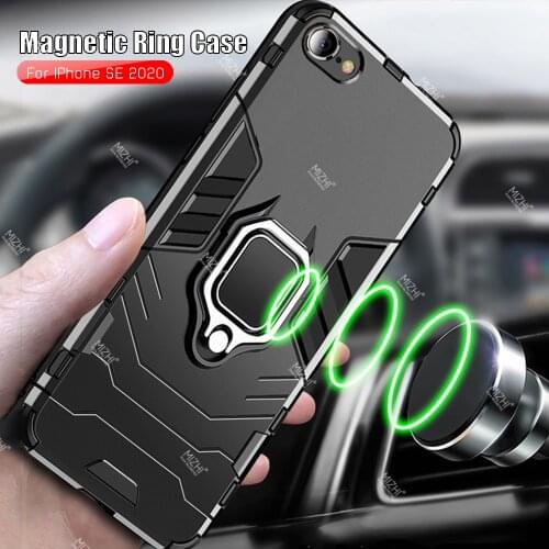 Shockproof armor case for iphone se 2020 magnetic ring holder back cover on aifone s e es se2020 iphonese fundas coque housing