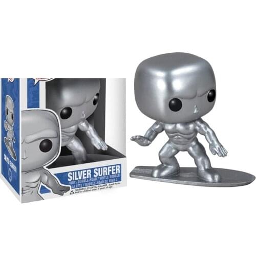 SILVER SURFER 19# Action Figures 10 cm Model Toys for Children Christmas Birthday