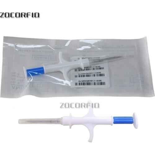 10pcs/Lot Bio-glass FDX-B ISO11784/11785 Lf 134.2Khz animals Rfid Syringe With Chip 14*8mm