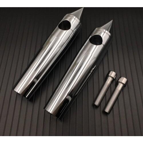 1" Hole 6" Rise Spike Handlebar Risers For Shadow Spirit 750 Aero VTX 1300 Chrome/Black