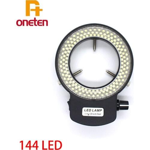 Microscope LED ring light source Industrial camera light source 144 lamp beads LED adjustable