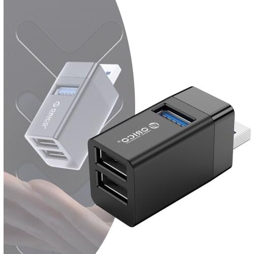 USB 3.0 Hub Expander Data Port Splitter Adapter Universal 5V Plug in Design